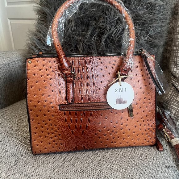 Ostrich Handbag and Clutch-Unbranded - Picture 2 of 14